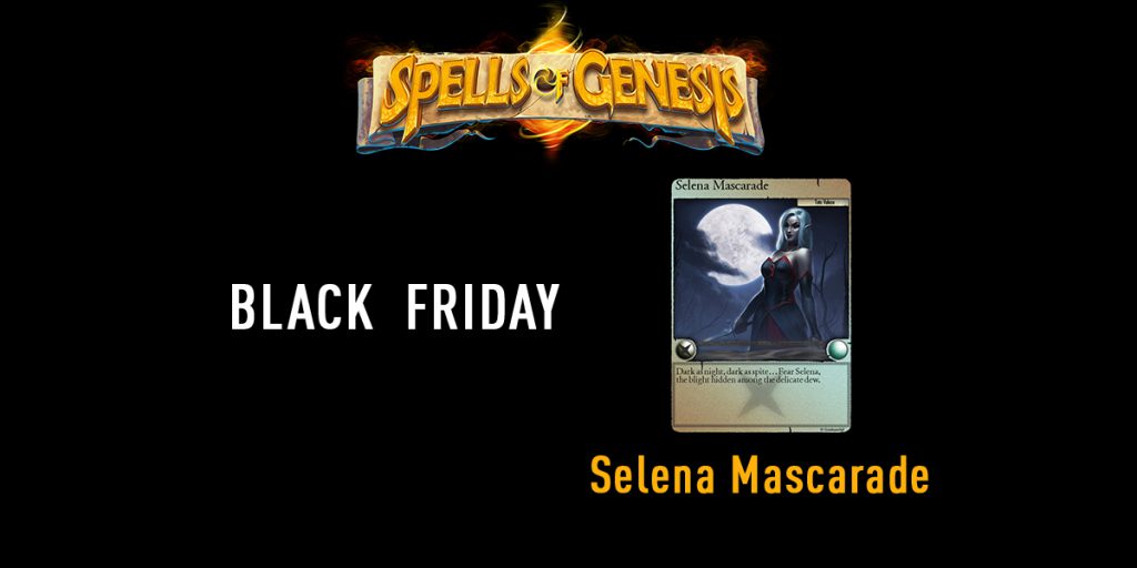 Selena Mascarade blockchain card spells of genesis