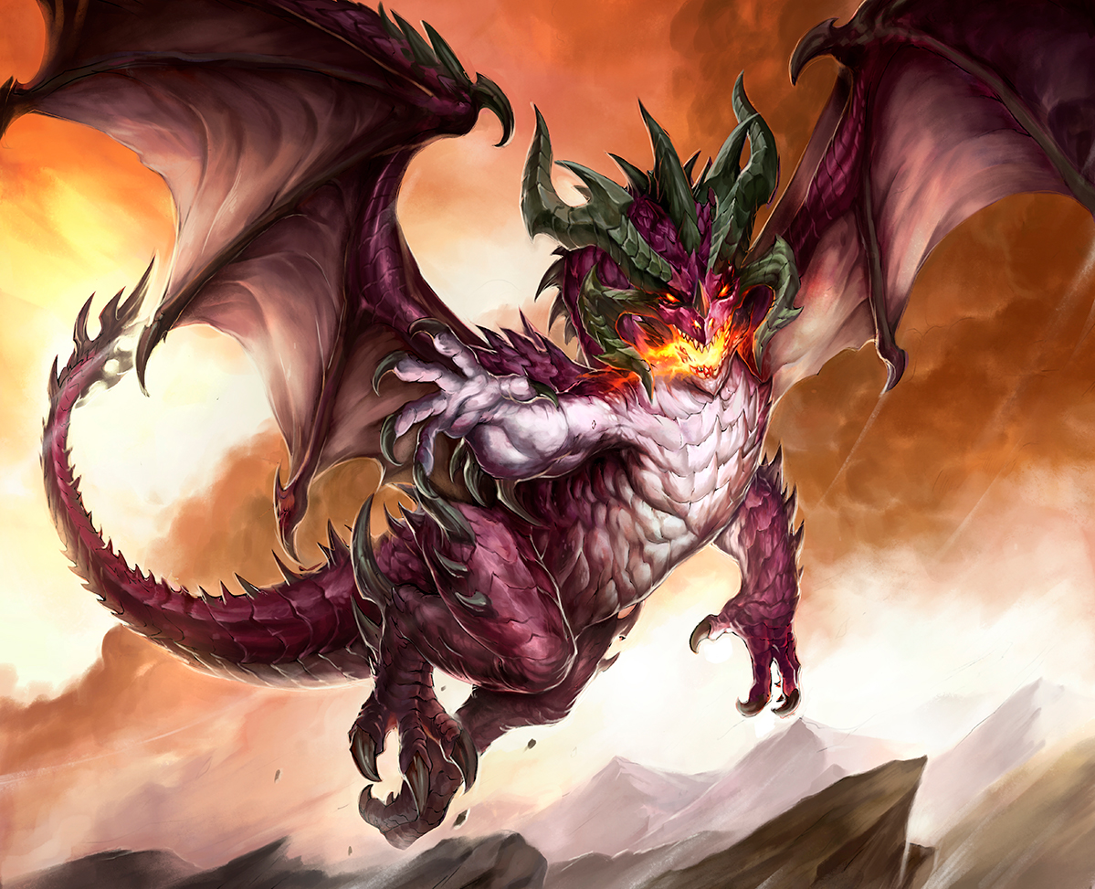 The Purple Dragon - art by Draco